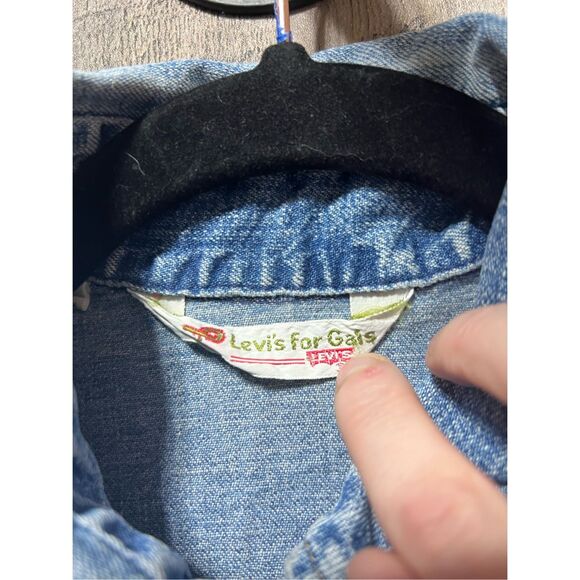 Levi’s Vintage 70s Orange Tab Denim Button Down Shirt - Picture 5 of 6